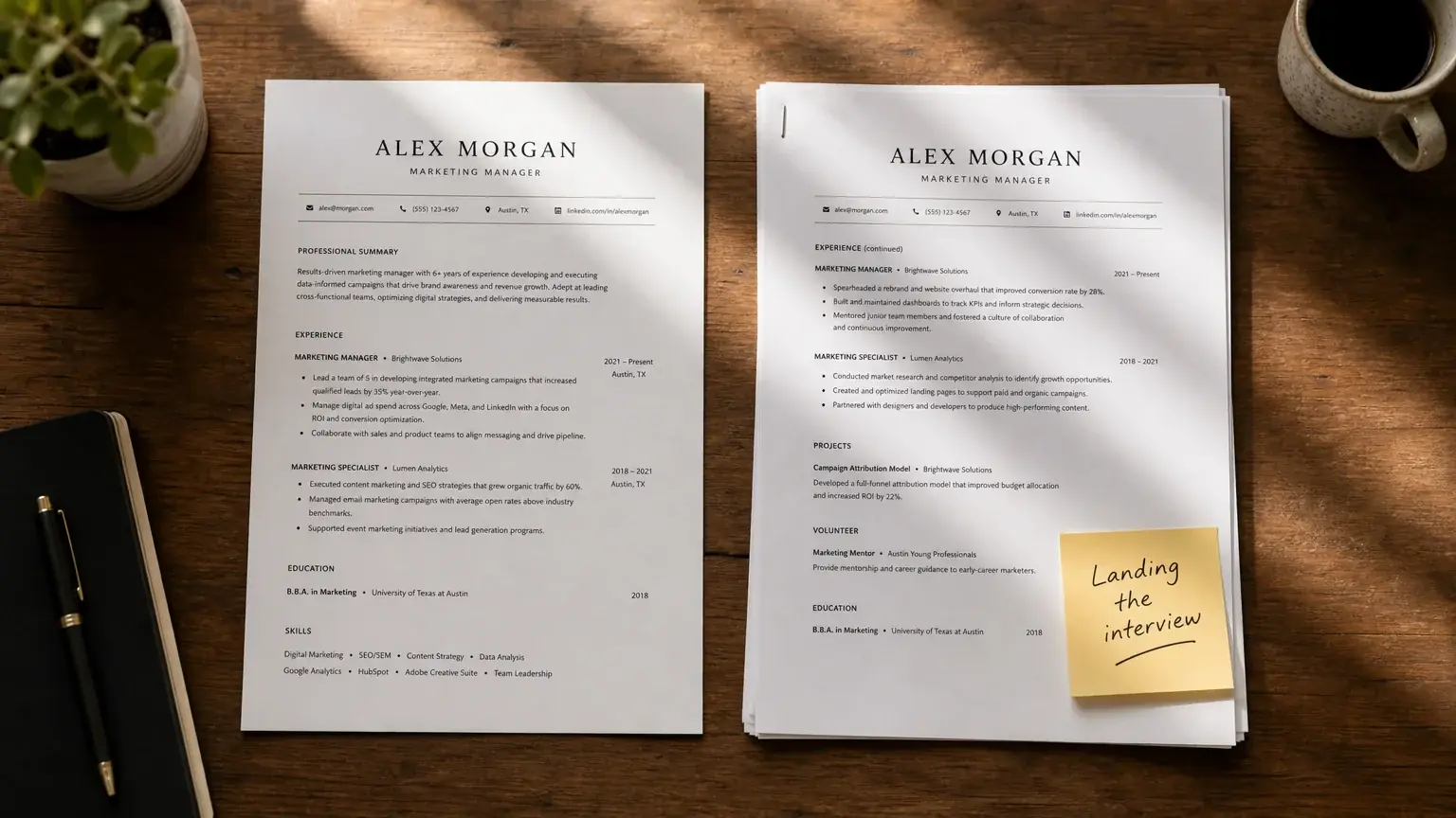 Featured image for How Long Should a Resume Be? 1 vs 2 Pages (2026)